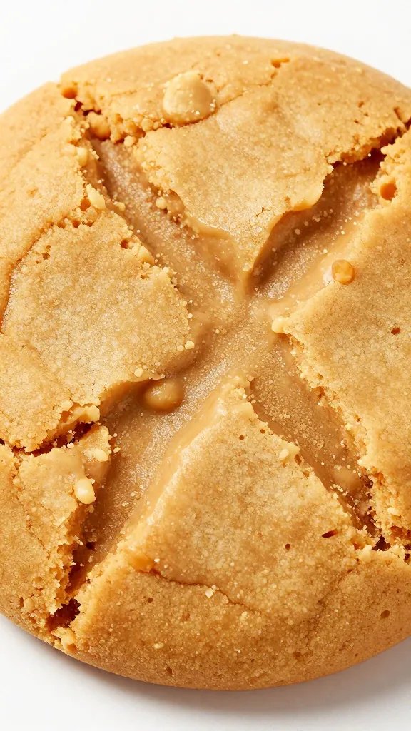 closeup keto peanut butter cookie with fork crosshatch