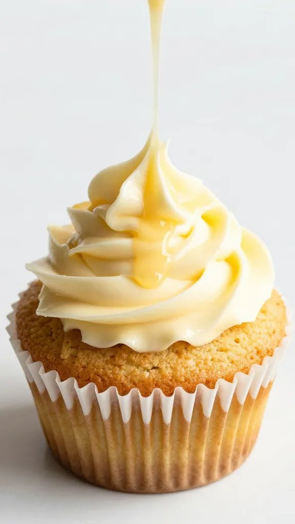 melted salted butter swirl atop keto mug cake, macro shot