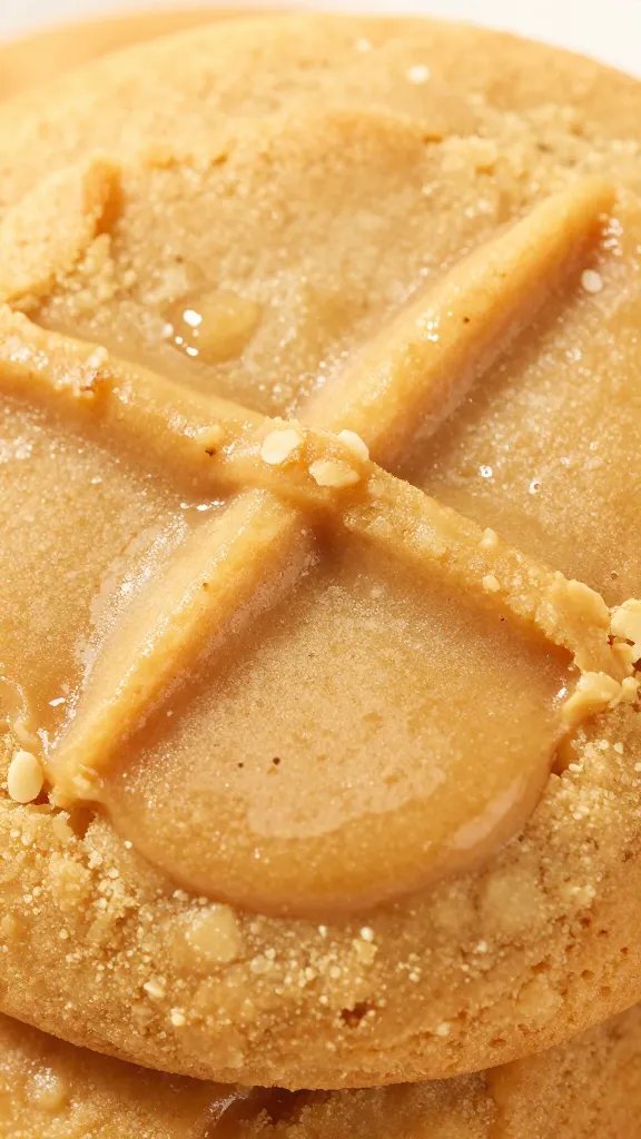 closeup of keto peanut butter cookie with fork crosshatch
