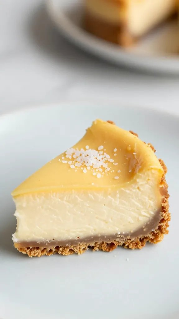 single keto cheesecake bite sprinkled with flaky sea salt
