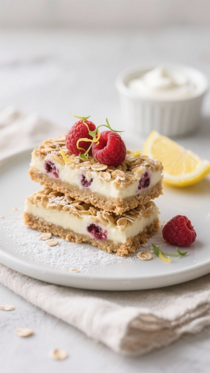 Final plated presentation: Two bars stacked slightly askew on a small matte-white dessert plate, gar