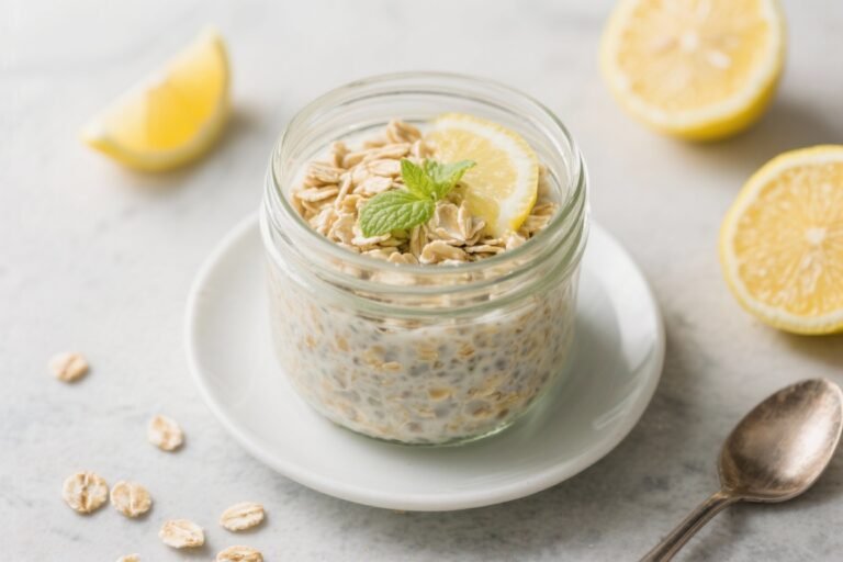 Healthy Lemon Overnight Oats That Taste Like Sunshine (But With 30 Seconds of Effort)