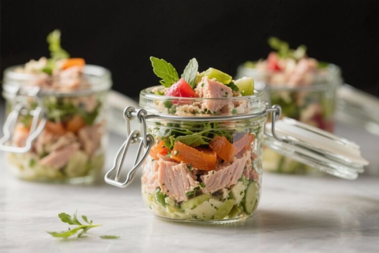 Mediterranean Tuna Salad Jars That Actually Make Lunch Exciting (And Ridiculously Easy)
