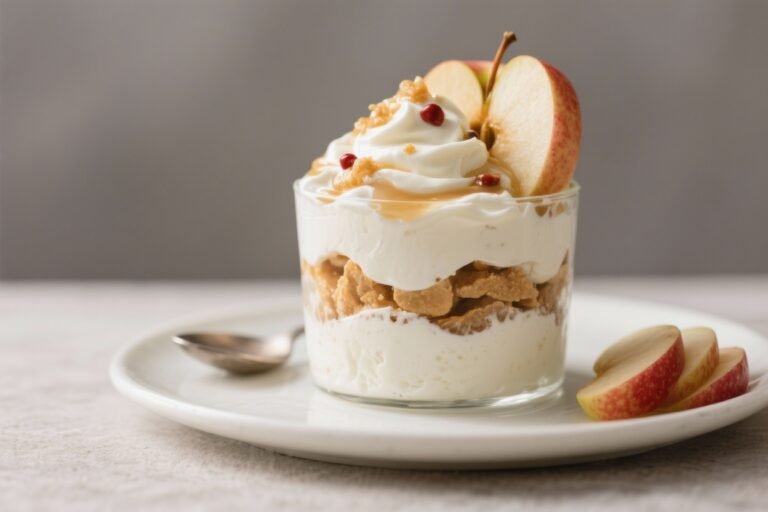 Healthy Apple Yogurt Parfait That Tastes Like Dessert But Acts Like a Power Meal