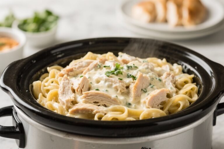 Dump and Go Crockpot Chicken Alfredo So Creamy and Easy: The Set-It-and-Flex Dinner Everyone Will Beg For
