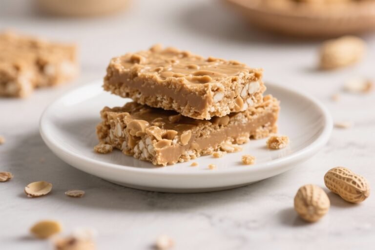 Healthy No-Bake Peanut Butter Bars That Taste Like Dessert and Perform Like a Protein Bar