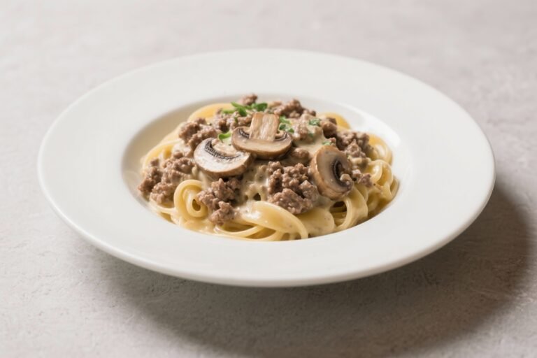 Creamy Ground Beef and Mushroom Pasta That Turns Weeknights Into Mic-Drop Dinners
