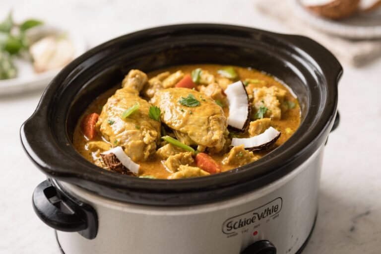 This Coconut Curry Chicken Crockpot Recipe Will Make You Cancel Takeout Forever