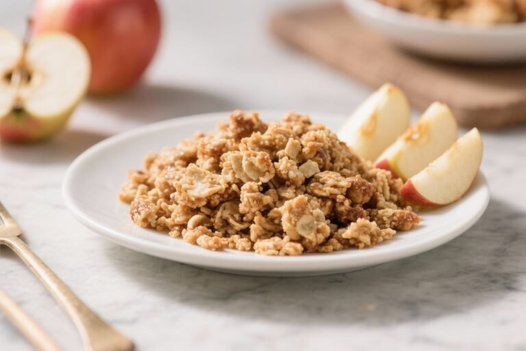 Healthy Apple Crisp That Tastes Like Dessert, Fuels Like Breakfast (No Regrets Required)