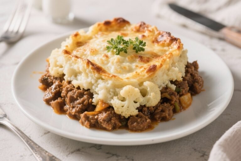Low Carb Shepherd’s Pie with Cauliflower Mash: Comfort Food That Doesn’t Wreck Your Goals