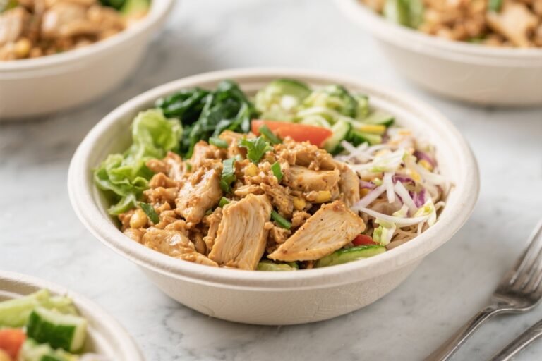 Thai Peanut Chicken Bowl Meal Prep Recipes (Under 400 Calories) You’ll Actually Crave All Week