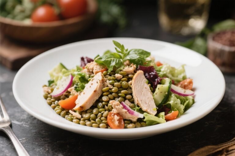 “Mediterranean Lentil & Chicken Salad” That Actually Slaps: High-Protein, Meal-Prep Friendly, Zero Boring Bites