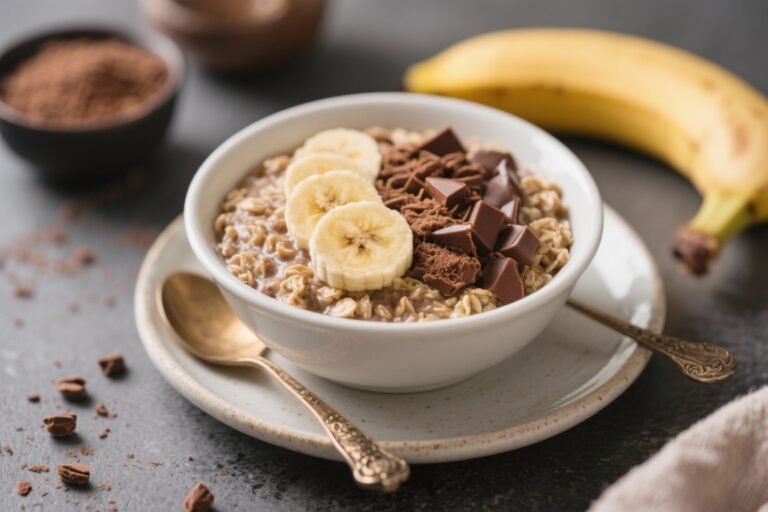 Healthy Cocoa Banana Overnight Oats: The 2-Minute Breakfast That Tastes Like Dessert and Fuels Like a Protein Shake