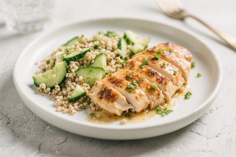 Greek Chicken with Cucumber Quinoa Salad: The 30-Minute Power Plate You’ll Crave All Week