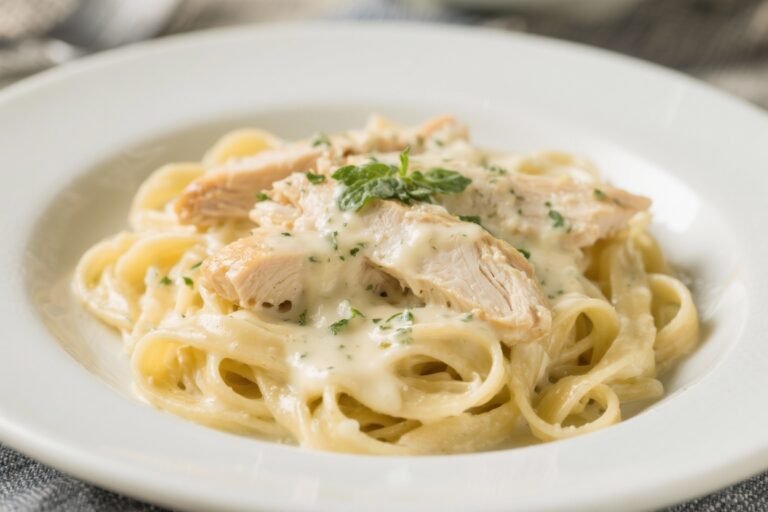 Lightened-Up Skinny Chicken Alfredo That Tastes Like a Cheat Meal (But Isn’t)