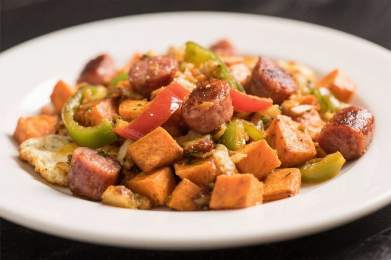 Sweet Potato Breakfast Hash with Peppers and Sausage: The 20-Minute Power Skillet You’ll Crave Every Morning