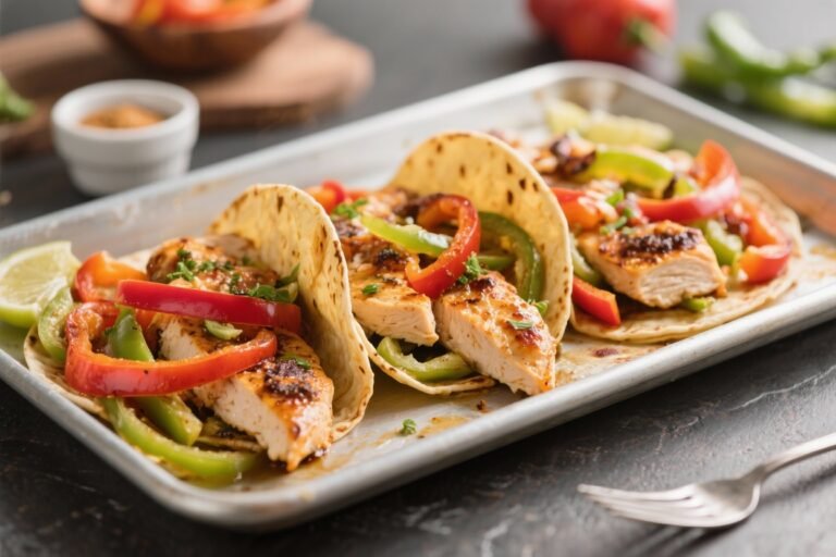 High Protein Sheet Pan Chicken Fajitas That Crush Cravings in 20 Minutes (No Drama, All Gains)