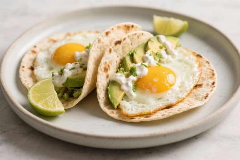 Breakfast Tacos with Eggs, Avocado, and Lime Crema That Hit Like a Morning Mic Drop
