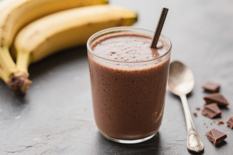 Healthy Chocolate Banana Smoothie That Tastes Like Dessert (But Acts Like a Gym Buddy)