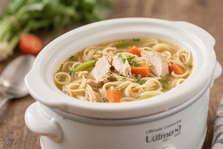 Ultimate Comfort Crockpot Chicken Noodle Soup Made Simple: The 10-Minute Prep Dinner Everyone Raves About