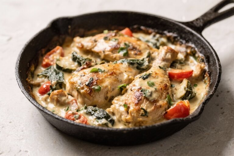 High Protein Creamy Tuscan Chicken Skillet: The 25-Minute Dinner That Looks Fancy, Hits Hard, and Fuels Gains