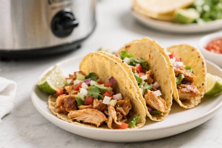 Flavor Packed Crockpot Chicken Tacos Everyone Will Love: Set It, Forget It, Devour It