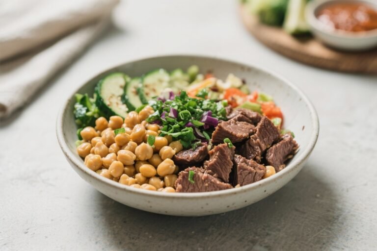 Beef & Chickpea Power Bowl: The 20-Minute Meal That Makes Salad Bowls Look Lazy