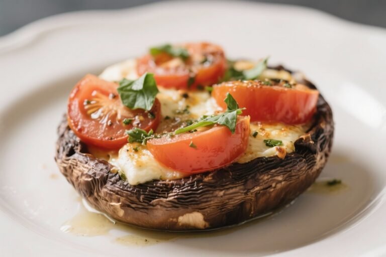 Caprese Stuffed Portobello Mushrooms – Simple, Fresh, and Satisfying