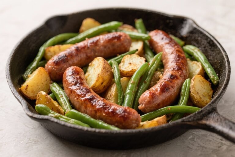 One-Pan Sausage, Potatoes, and Green Beans – A Simple, Satisfying Weeknight Dinner