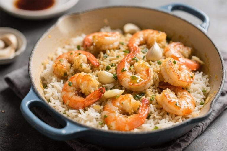 One-Pot Garlic Butter Shrimp and Rice – Simple, Comforting, and Fast