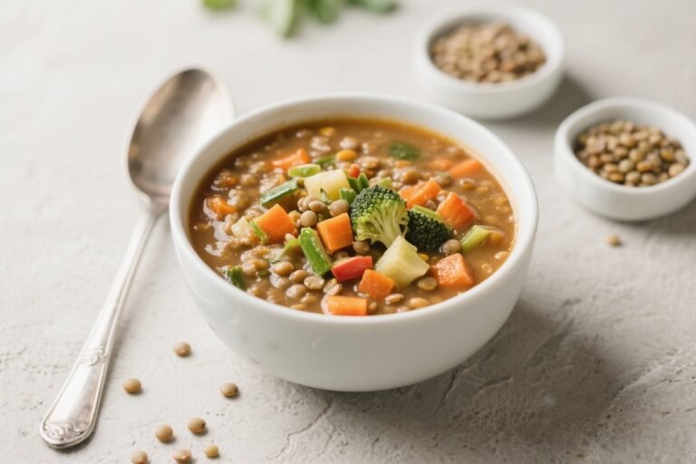 This Veggie-Packed Lentil Soup Turns Pantry Basics Into a Crave-Worthy Power Meal (No Sad Salads Required)