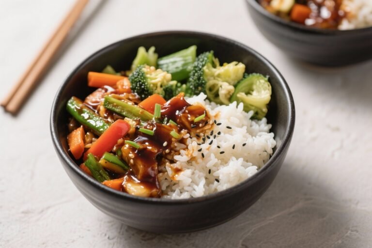 Teriyaki Veggie & Rice Bowls – Simple, Flavorful, and Satisfying