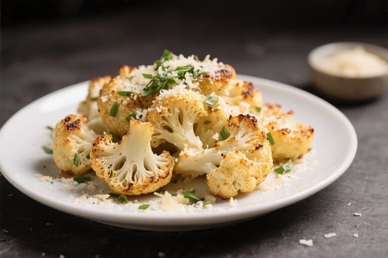 Garlic Parmesan Roasted Cauliflower – Crispy, Savory, and Easy