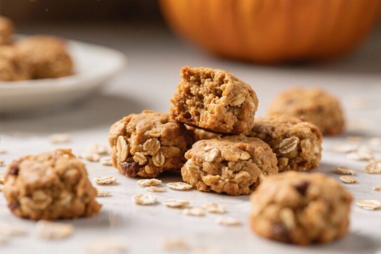 Pumpkin Spice Oatmeal Cookie Bites That Taste Like Fall and Disappear Like Snacks at a Meeting