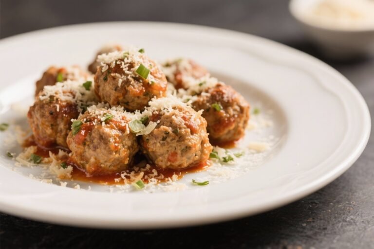 Garlic Parmesan Chicken Meatballs – Juicy, Flavor-Packed, and Easy