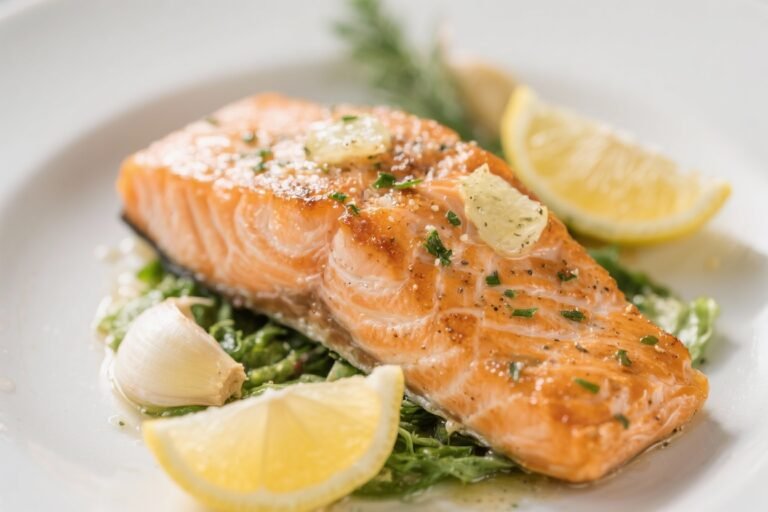 Garlic Lemon Salmon That Breaks the “Boring Dinner” Cycle: Crispy, Zesty, Ready in 20