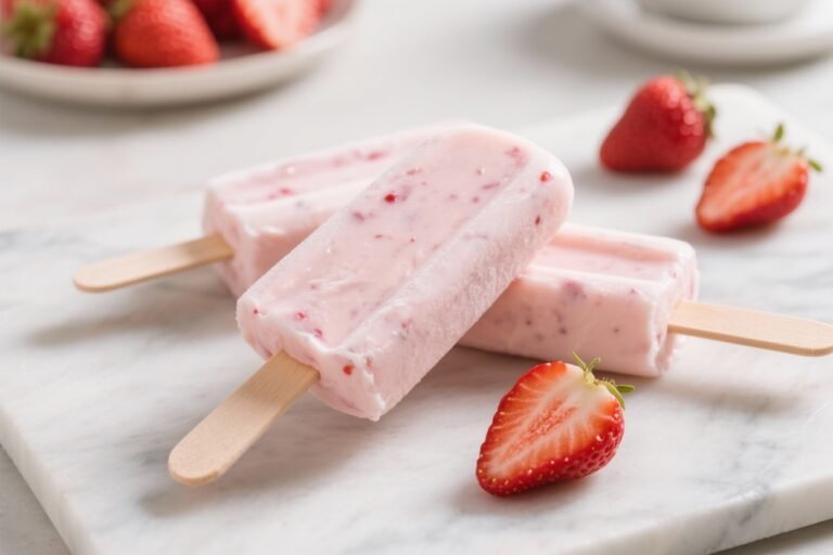 Strawberry Yogurt Frozen Pops That Taste Like Summer and Flex Like a Protein Shake