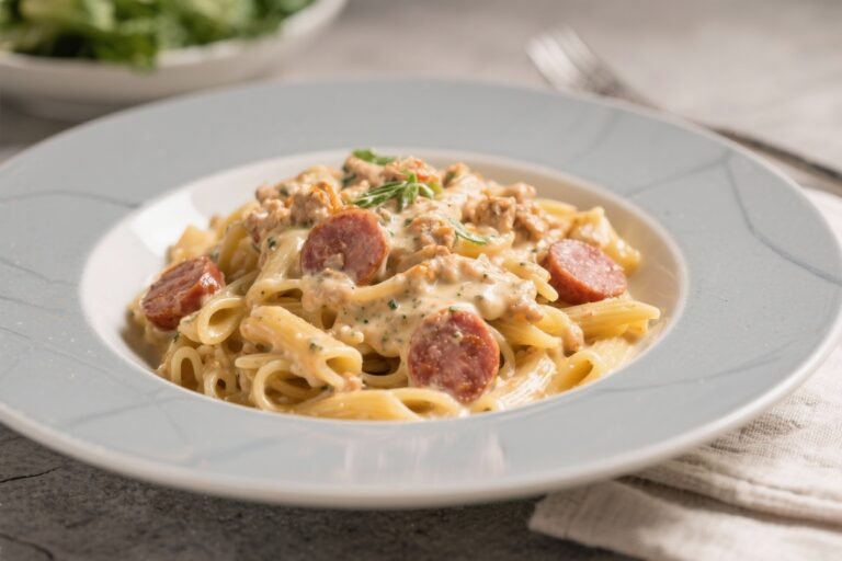 Creamy Chicken Sausage Pasta That Breaks the Internet (And Your Willpower—In a Good Way)