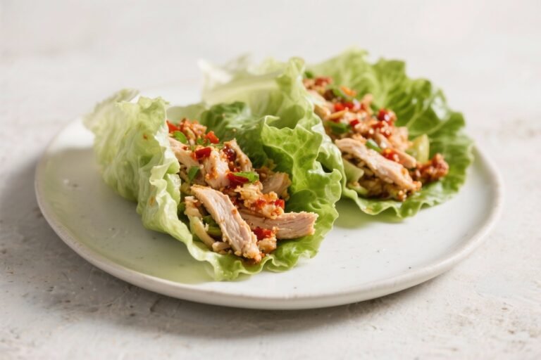 Spicy Turkey Lettuce Wraps – Quick, Fresh, and Full of Flavor