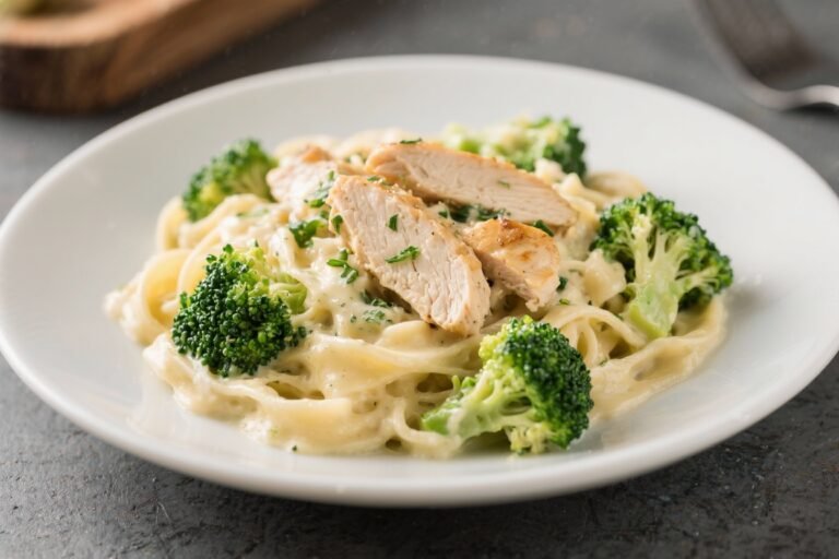 Chicken & Broccoli Alfredo (Healthy Style) – Creamy, Light, and Comforting