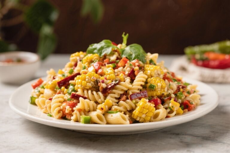 Mexican Street Corn Pasta Salad – Bright, Creamy, and Crowd-Pleasing
