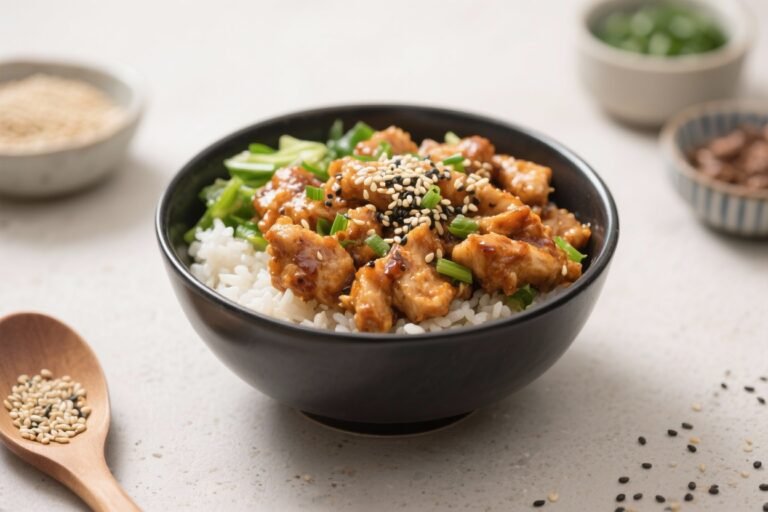 Sesame Chicken Rice Bowls – Simple, Savory, and Satisfying
