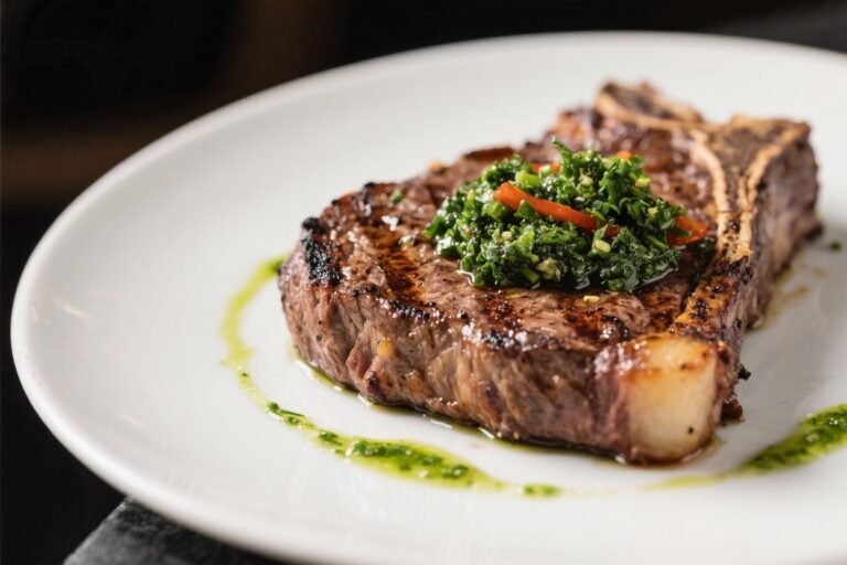 Grilled Steak With Chimichurri – Bright, Bold, and Backyard-Ready