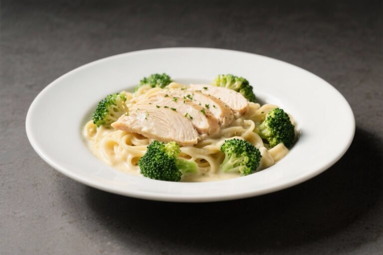 Healthy Chicken Alfredo with Broccoli That Tastes Like Cheat Day (But Isn’t)