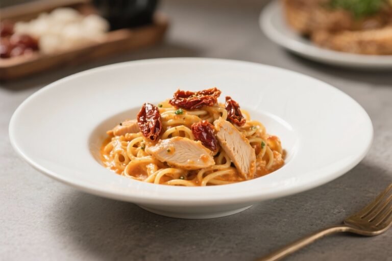 Creamy Sun-Dried Tomato Pasta With Chicken – A Cozy, Flavor-Packed Dinner