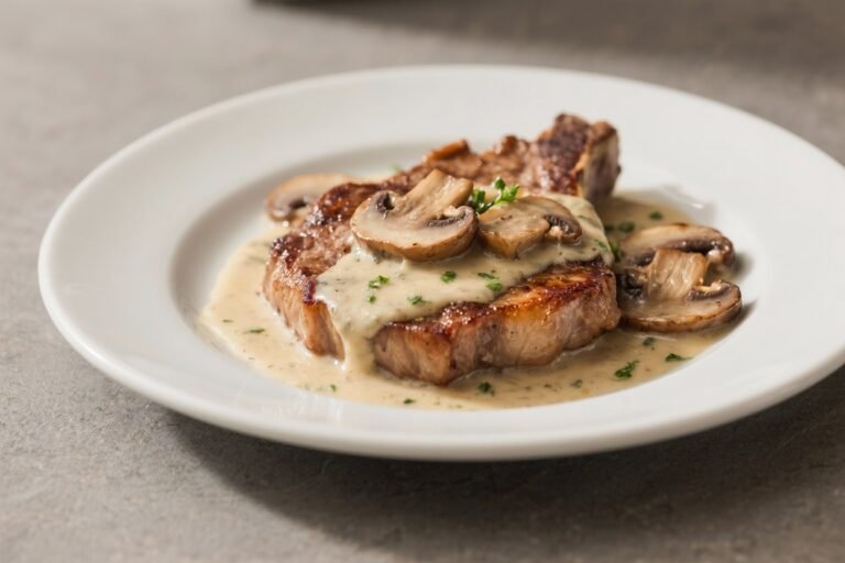 Creamy Mushroom Pork Chops – Comforting, Rich, and Weeknight-Friendly