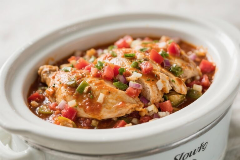 Slow Cooker Salsa Chicken – Easy, Flavorful, and Weeknight-Friendly