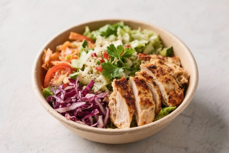 Chicken Shawarma Power Bowl – A Bright, Flavor-Packed Meal in One Bowl