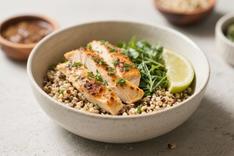 Herbed Chicken and Quinoa Bowl – A Fresh, Satisfying Weeknight Meal