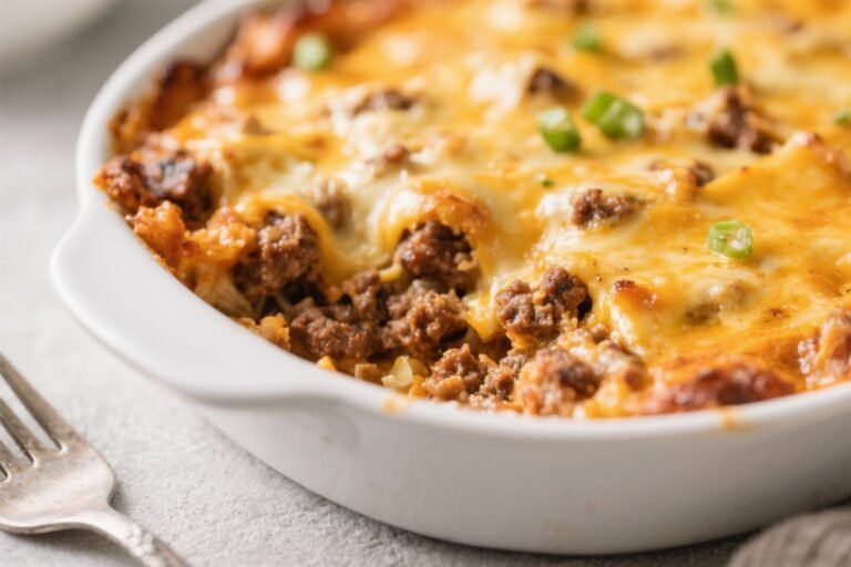 Keto Cheeseburger Casserole – Comfort Food With Low-Carb Ease